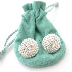 Tiffany & Co Twist Earrings Cable Rope Studs Circle Round Love no backing